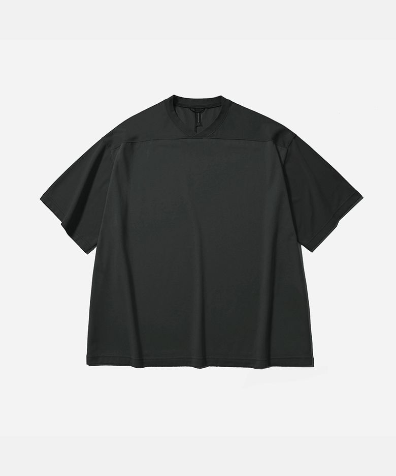 [SS26] WIDE VARSITY H/S TEE / BLACK