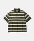 [SS26] WIDE POLO H/S SHIRT / OLIVE MULTI STRIPE