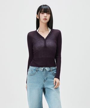 버튼업 시스루 긴팔 티셔츠_MIWLWG44MS