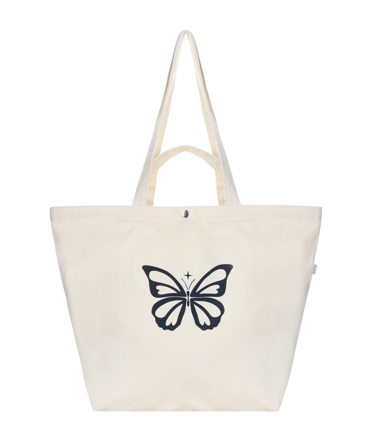 닉앤니콜(NICK&NICOLE) BUTTERFLY GRAPHIC CANVAS BAG_OATMEAL