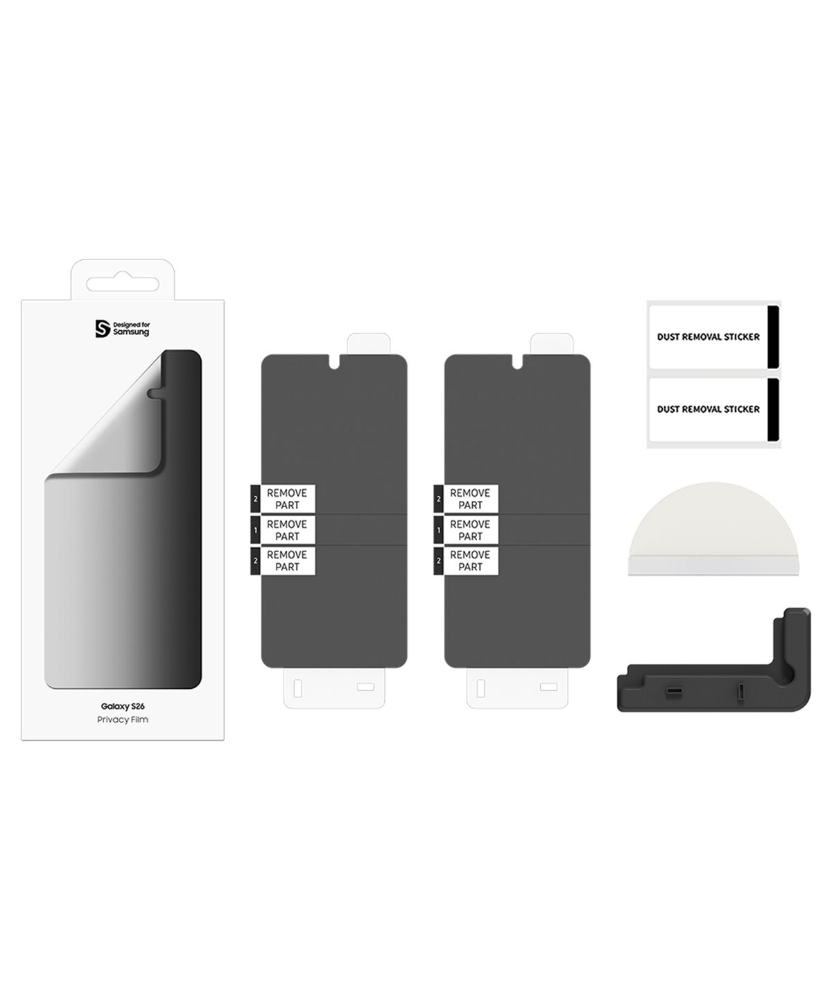 삼성전자(SAMSUNG ELECTRONICS) 삼성 SMAPP 알머스 갤럭시 S26 사생활 보호필름 2매입 GP-TFS942AMABK