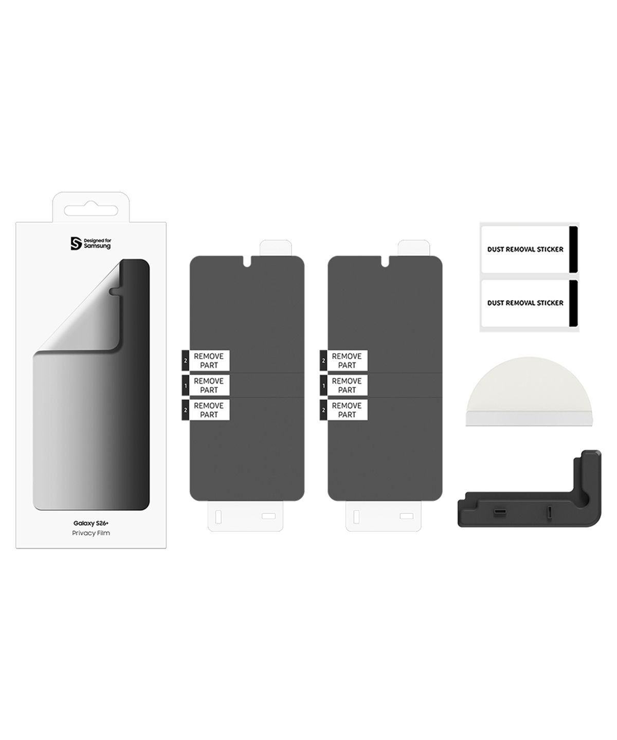 삼성전자(SAMSUNG ELECTRONICS) 삼성 SMAPP 알머스 갤럭시 S26 플러스 사생활 보호필름  2매입 GP-TFS947AMABK