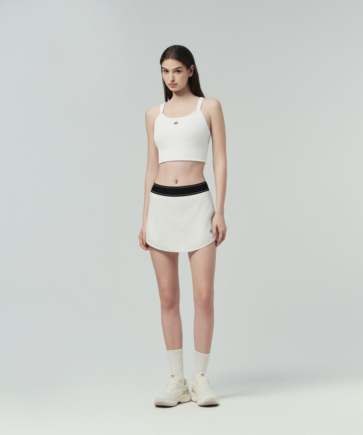 세르지오 타키니(SERGIO TACCHINI) W 경량 우븐 스커트 (White)