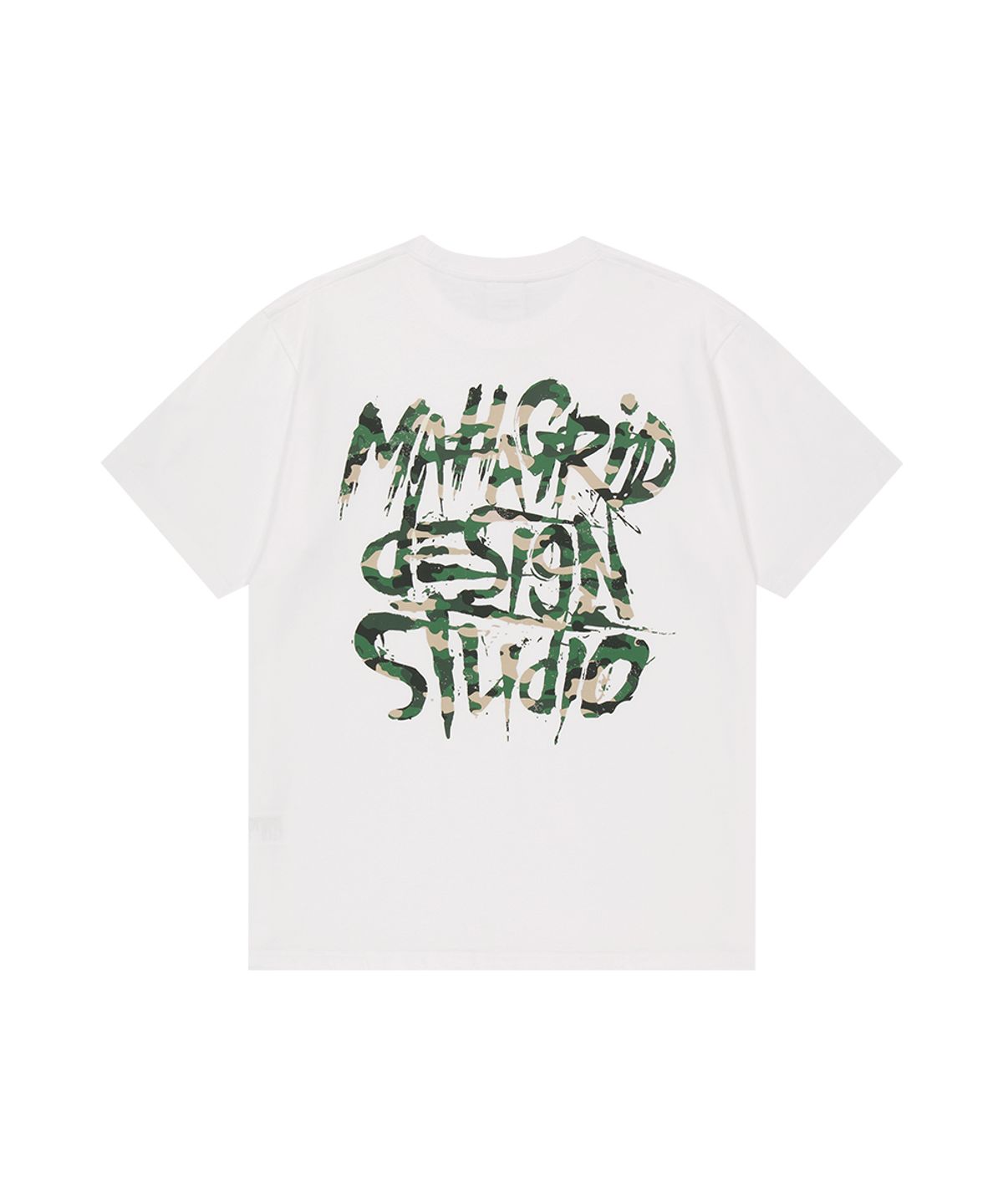 마하그리드(MAHAGRID) CAMO SLASH LOGO TEE WHITE(MG2GMMT516A)