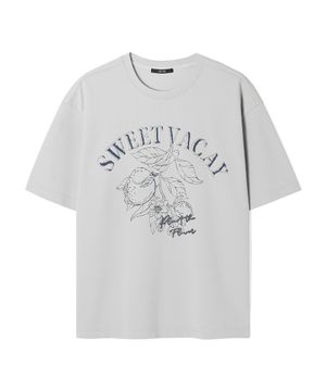 남성 멀티 아트웍 베이직 반팔 티셔츠 (BEIGE) (HC4STA1)