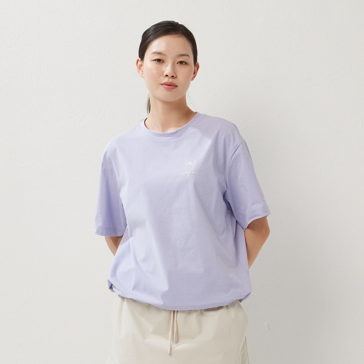 컬럼비아(COLUMBIA) 여성 가든 투 파크 OFZ ICE 크루넥 반팔 티셔츠