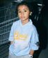KIDS DYEING COLLAR TEE - SKY BLUE