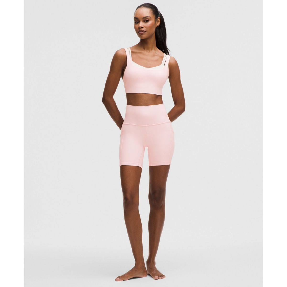 룰루레몬(LULULEMON) Align™ 하이라이즈 쇼츠 위드 포켓 6inch  PIAR