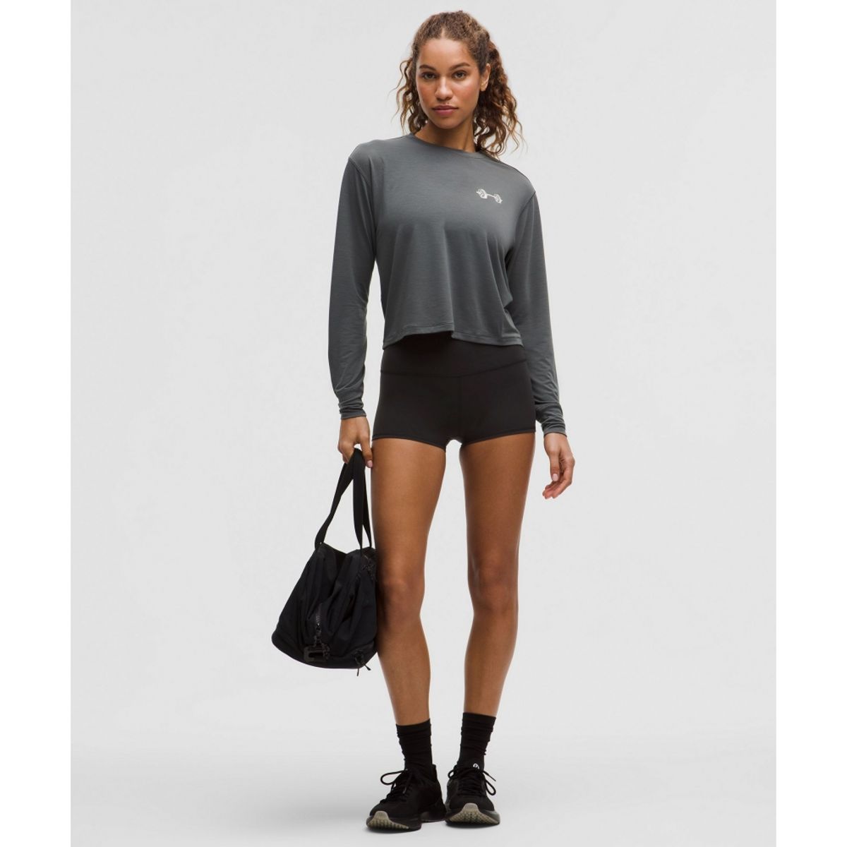 룰루레몬(LULULEMON) 원더 트레인 하이라이즈 쇼츠 2inch  BLK
