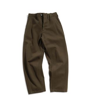 커브드 핏 코튼 팬츠 브라운 FPT120