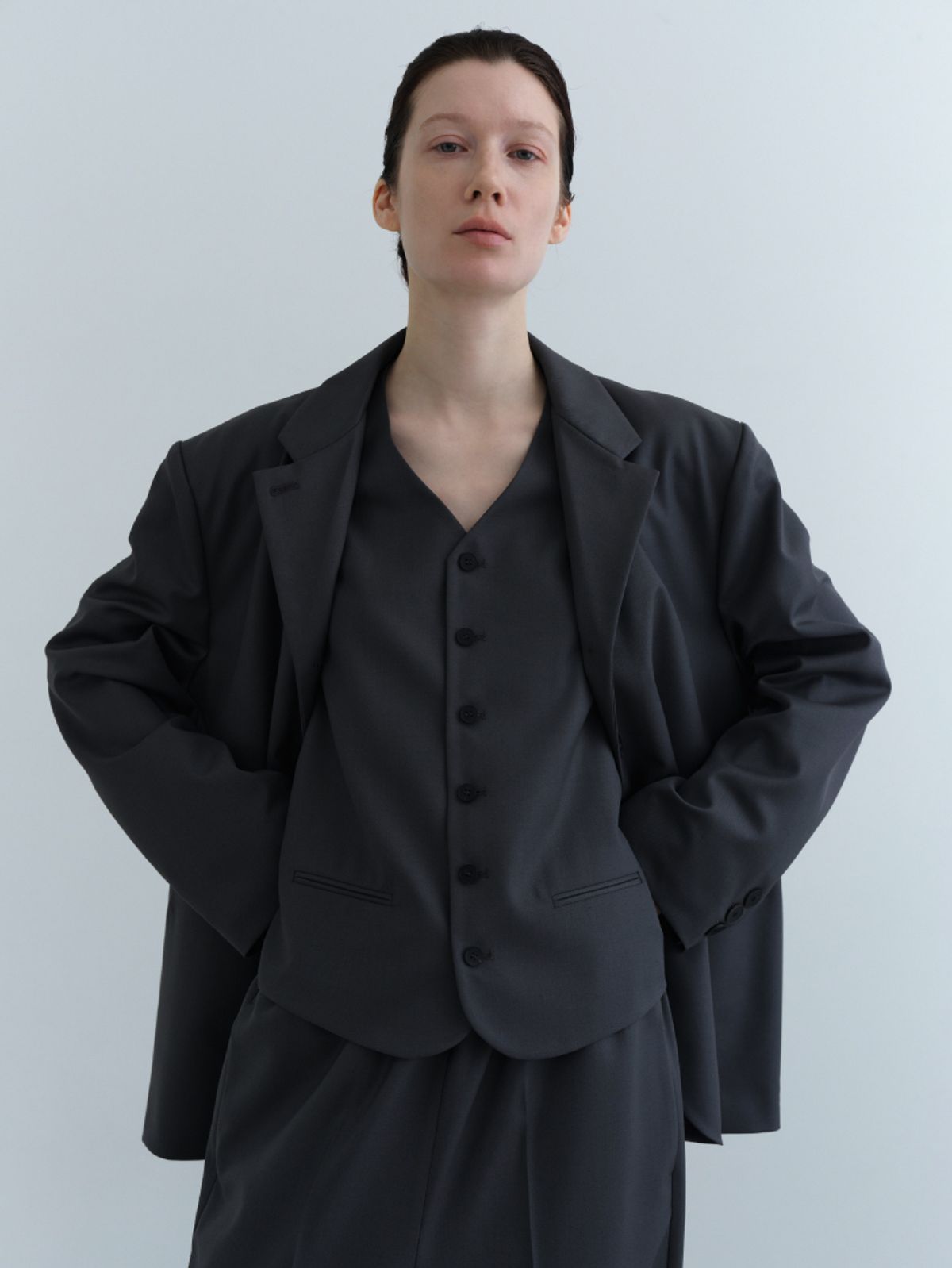 오브헤덴(OPHEDEN) Essential Wool Vest (grey)