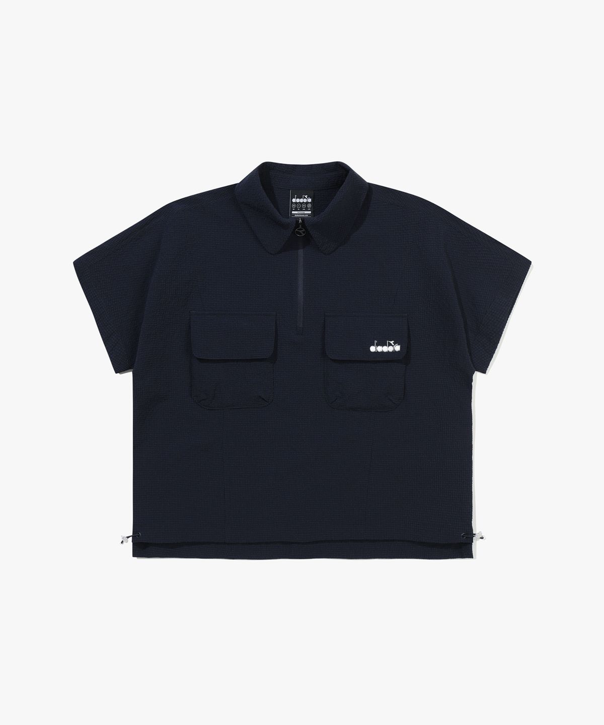 디아도라(diadora) 에어서커 반팔 아노락 우먼 NAVY