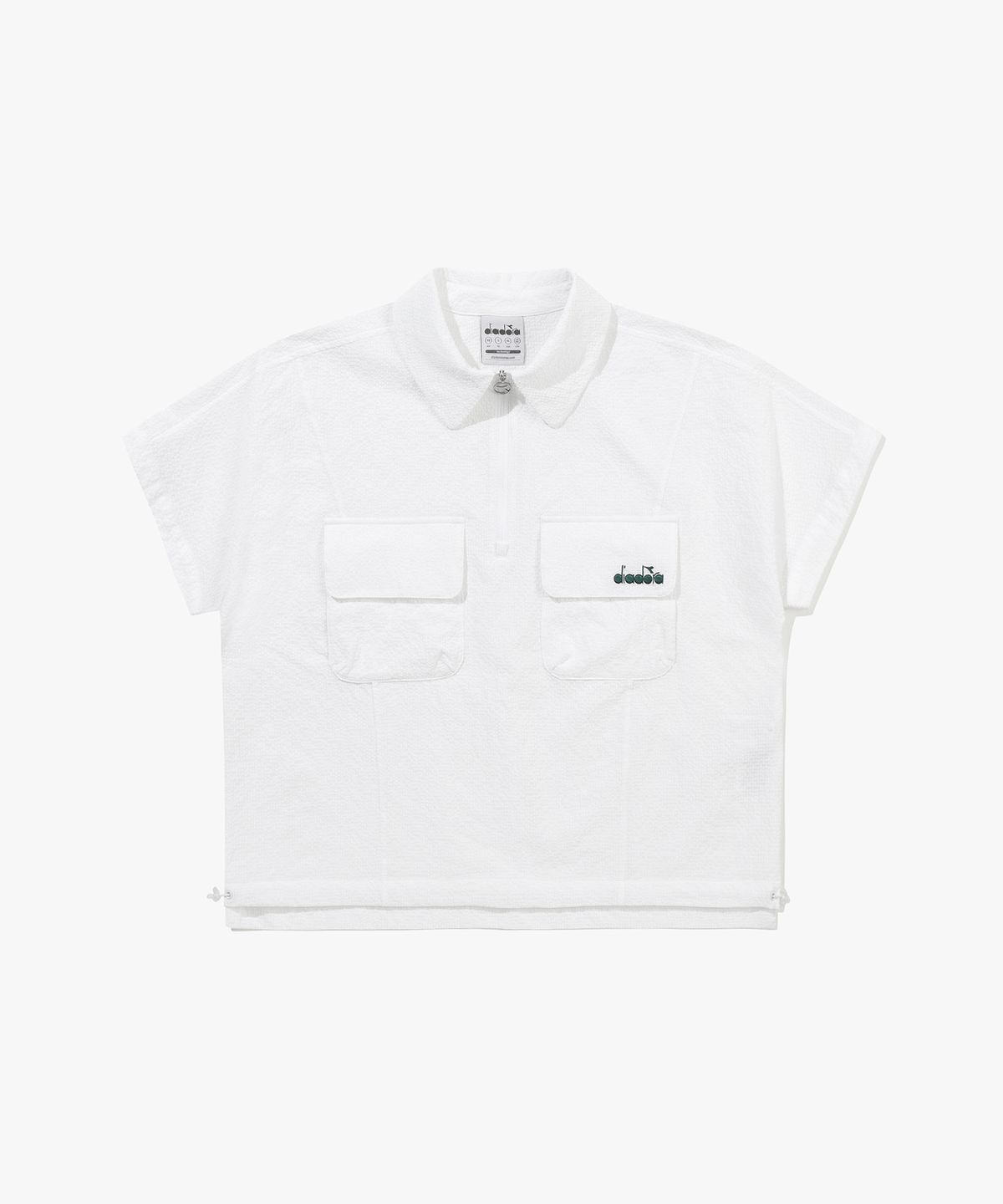 디아도라(diadora) 에어서커 반팔 아노락 우먼 OFF WHITE