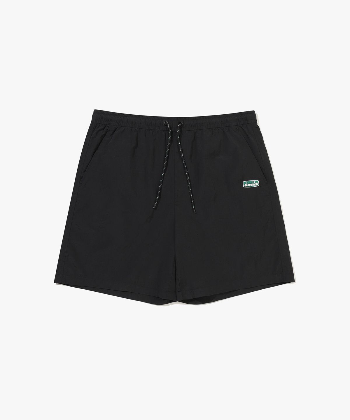 디아도라(diadora) 컴피 4부 우븐 쇼츠 BLACK
