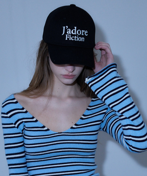 L23 JADORE BASIC BALL CAP(BLACK)