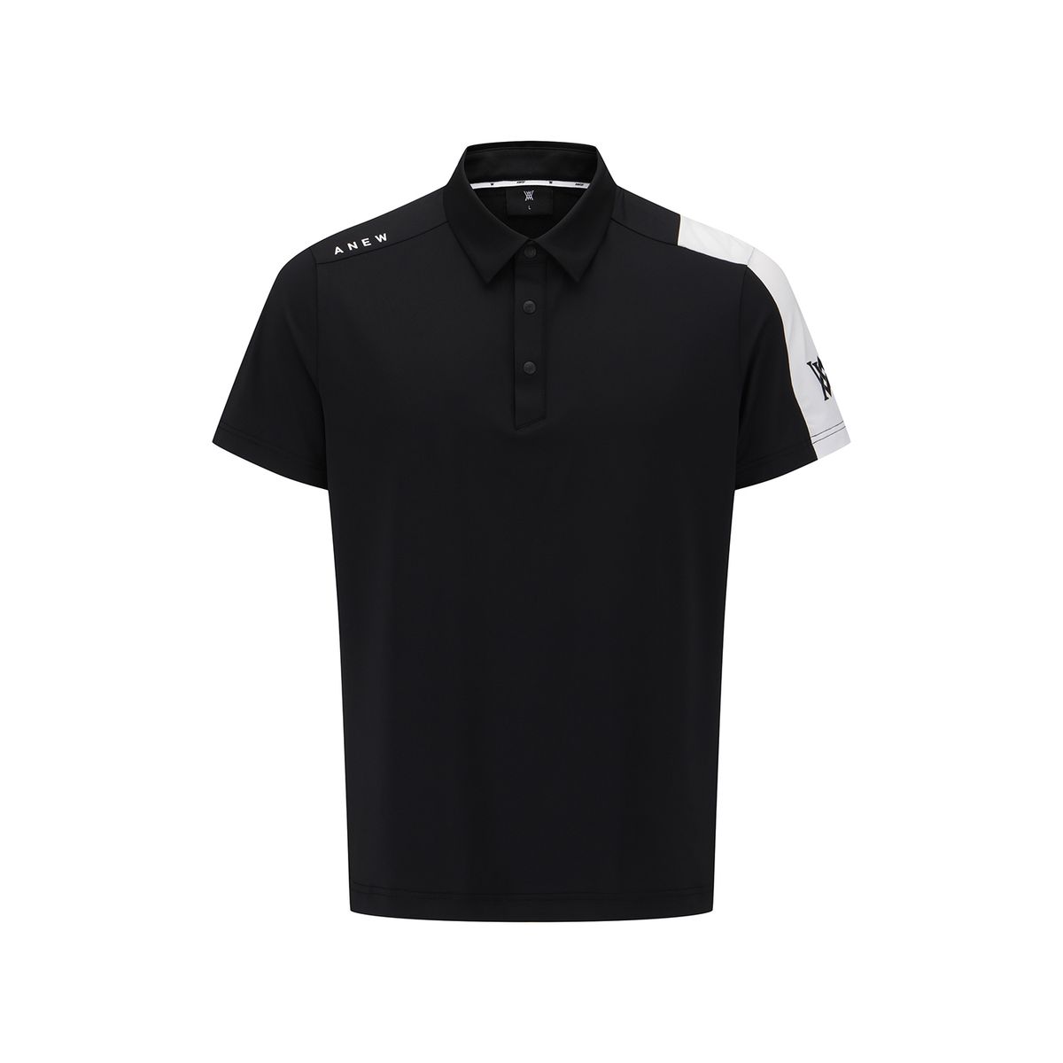 어뉴골프(ANEW GOLF) MEN BLOCK POINT T-SHIRT_BK