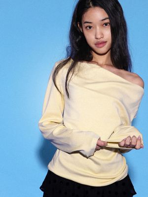 선샤인 드레이프 오프숄더 티셔츠 (3 Colors)