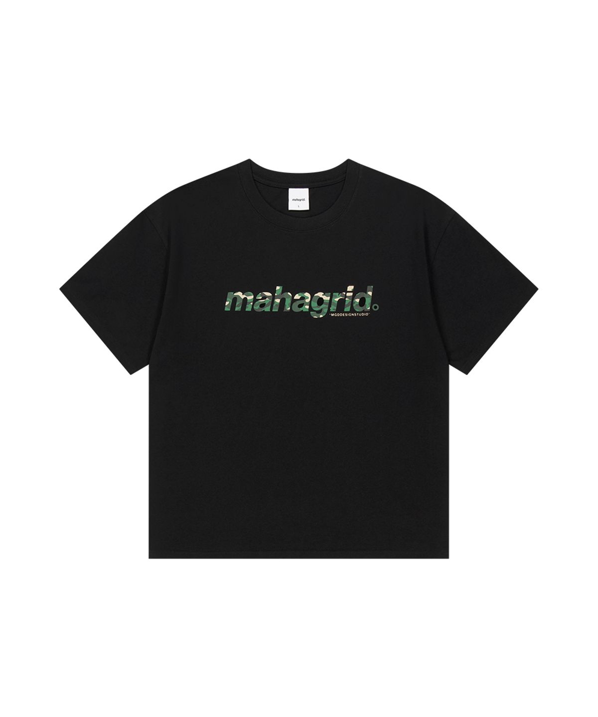 마하그리드(MAHAGRID) CAMO BASIC LOGO CROP TEE BLACK(MG2GMMT540A)