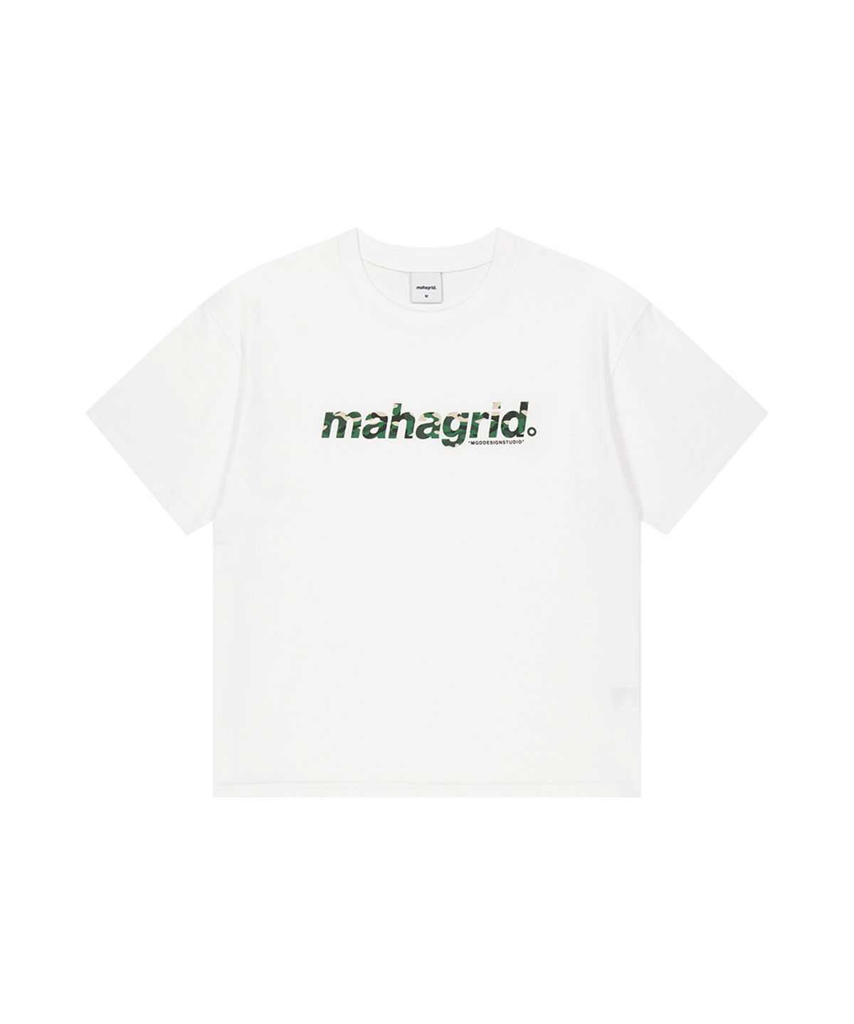 마하그리드(MAHAGRID) CAMO BASIC LOGO CROP TEE WHITE(MG2GMMT540A)