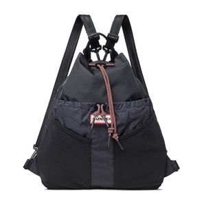 [UNISEX] 트래블 멀티 펑션 립스탑 패커블 백팩 - 블랙/레드박스로고 UBB7125NRSRBO