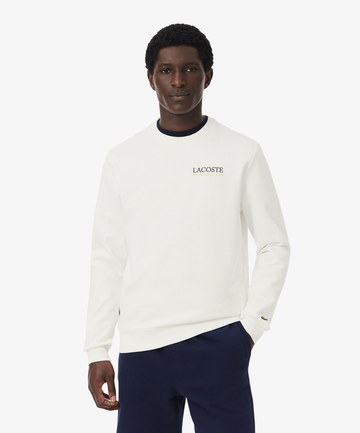 라코스테(LACOSTE) 남성 롤랑가로스 그래픽 크루넥 스웻셔츠 SH0372-56G 70V