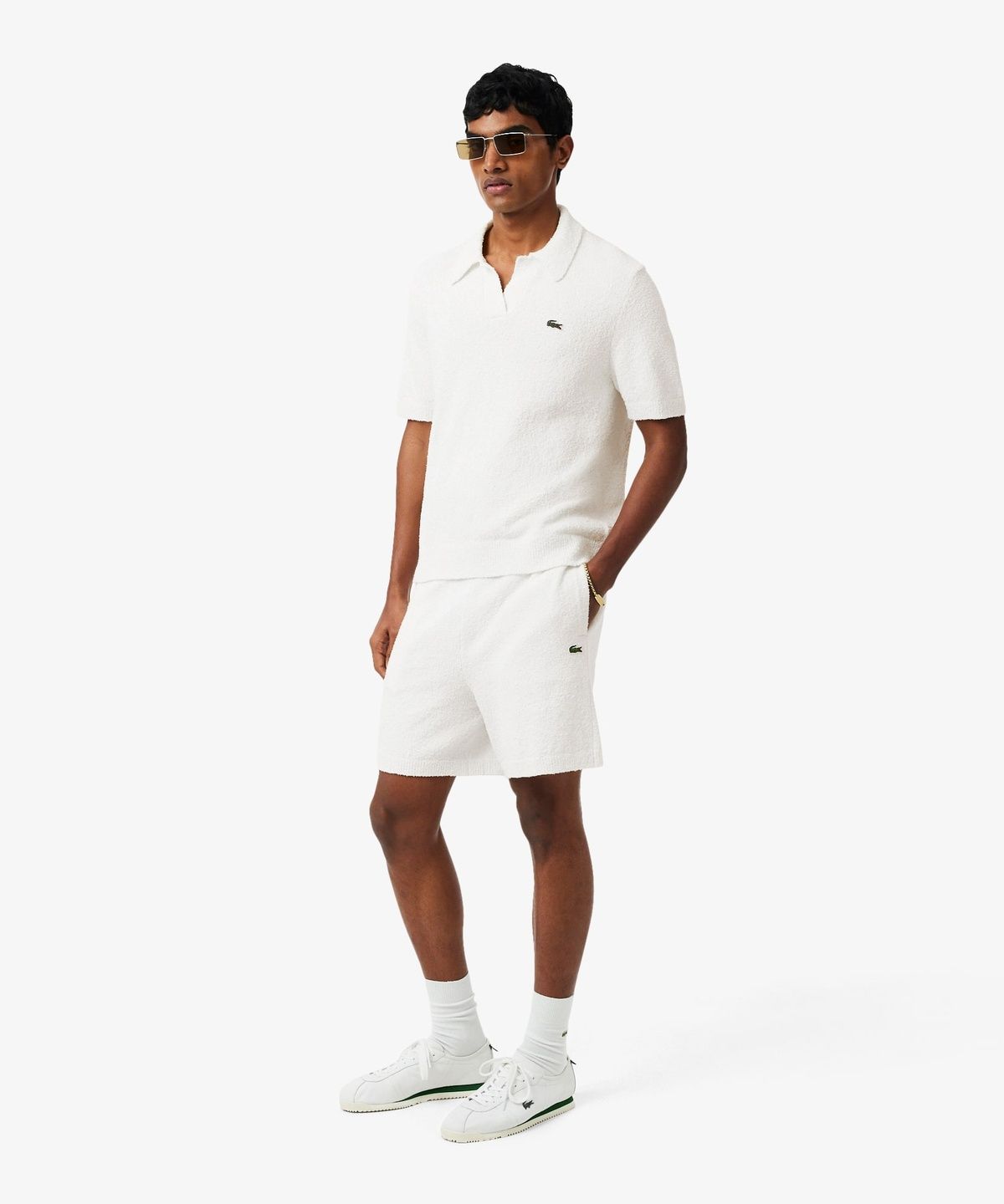 라코스테(LACOSTE) 남성 릴랙스 핏 코튼 쇼츠 GH0799-56G 70V