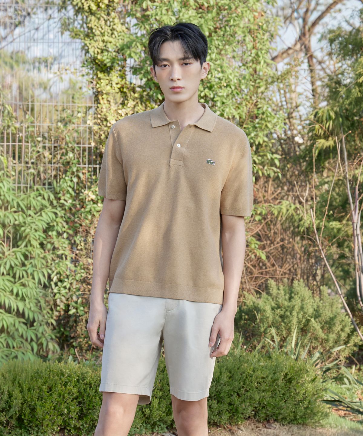라코스테(LACOSTE) 남성 프리미엄 트레이닝 셋업 쇼츠 GH335E-56G 02S