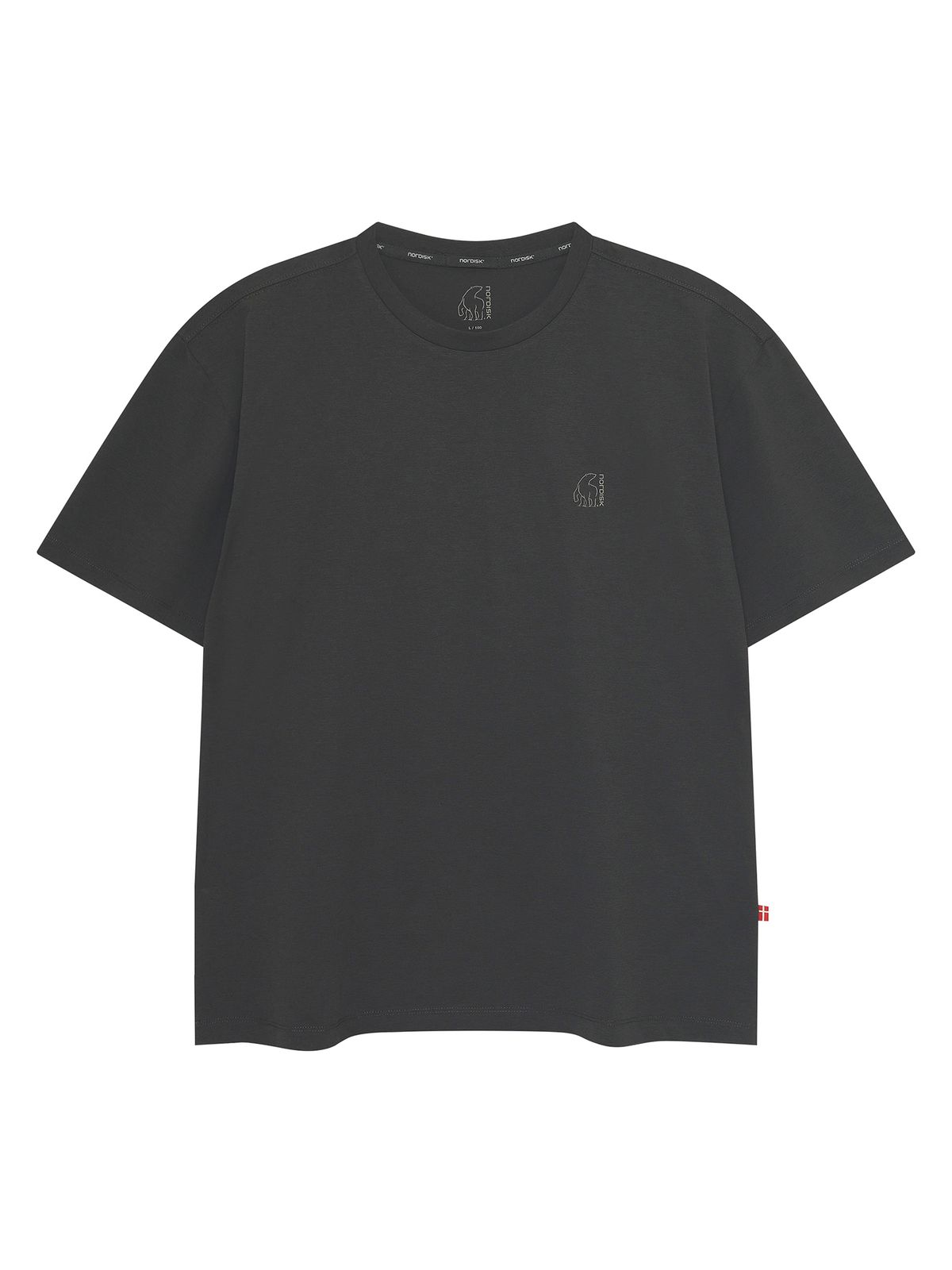 노르디스크(NORDISK) 소로나 폴라베어 그래픽 반팔 티셔츠 - M_Charcoal