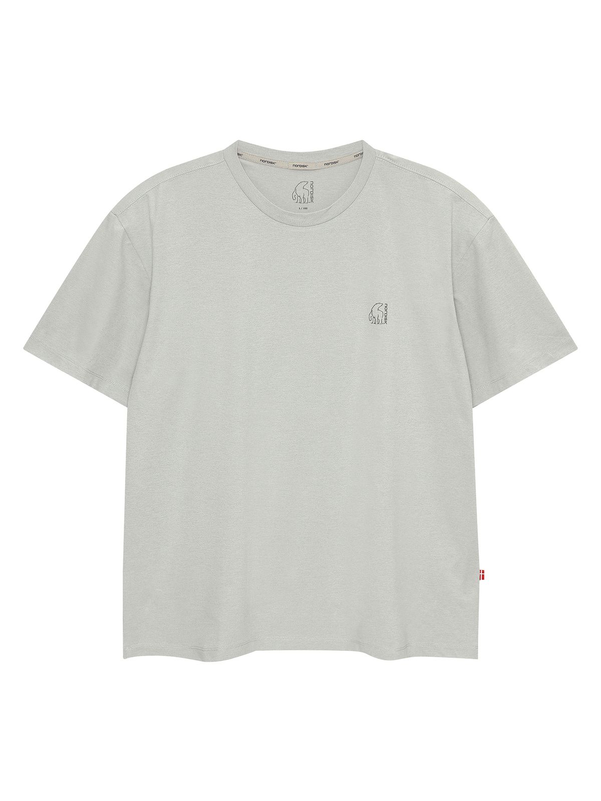 노르디스크(NORDISK) 소로나 폴라베어 그래픽 반팔 티셔츠 - M_SHIMMER GREY