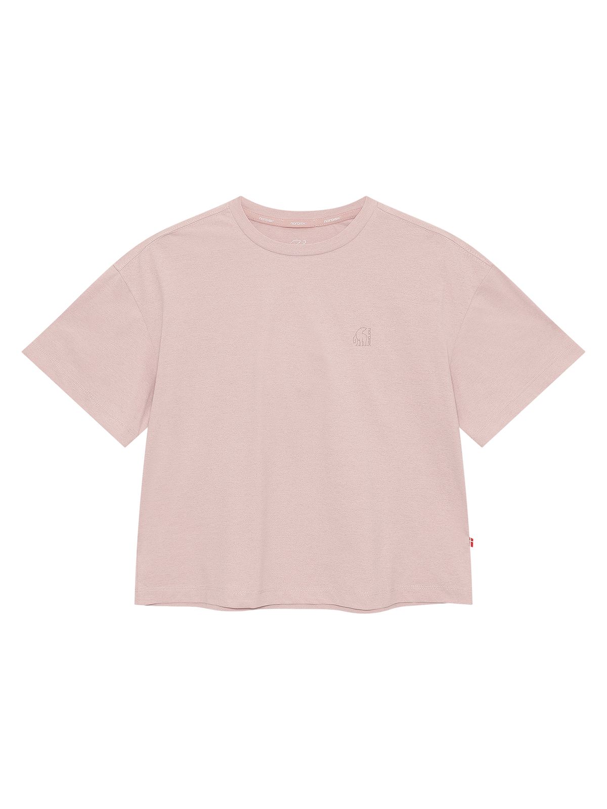 노르디스크(NORDISK) 소로나 폴라베어 그래픽 반팔 티셔츠 - W_Light Pink