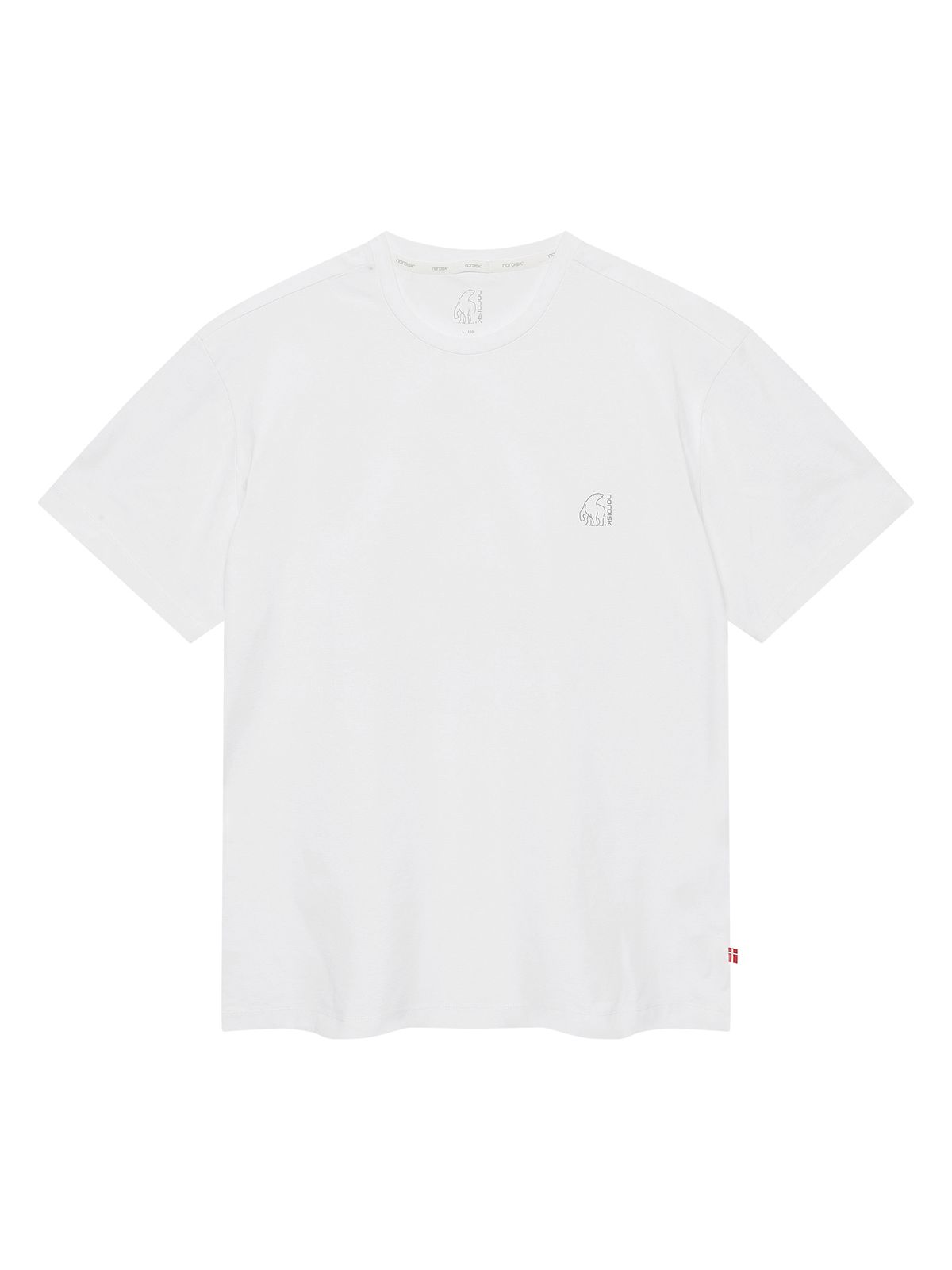 노르디스크(NORDISK) 소로나 빅 폴라베어 백 반팔 티셔츠 - U_Off White