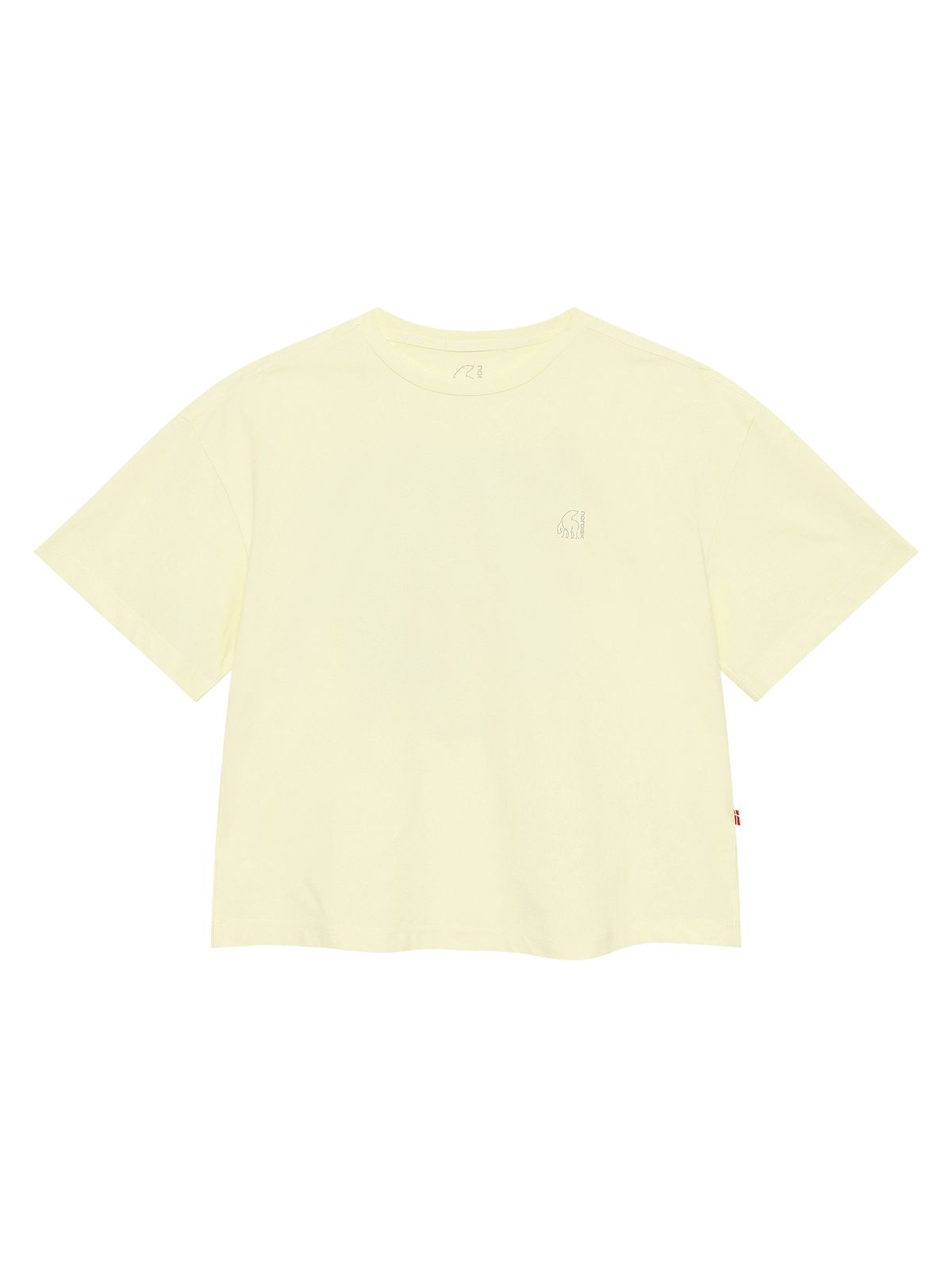 노르디스크(NORDISK) 소로나 폴라베어 그래픽 반팔 티셔츠 - W_Pastel Yellow