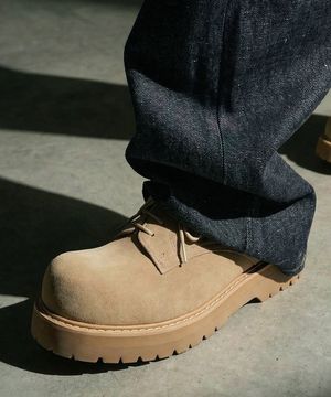 [SECOND.A] V2 벌룬토 캐주얼 스웨이드 더비 2NDF5400BS [SAND]