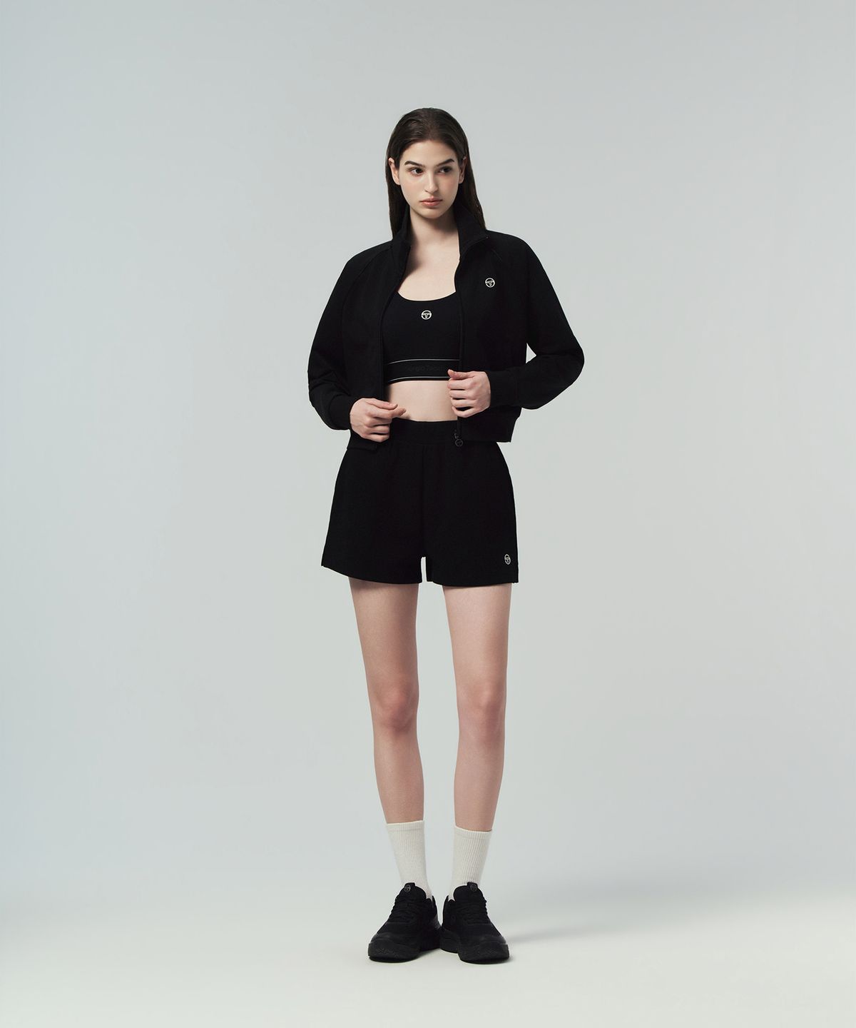세르지오 타키니(SERGIO TACCHINI) W 쿠쉬라이트 프렌치 쇼츠 (Black)