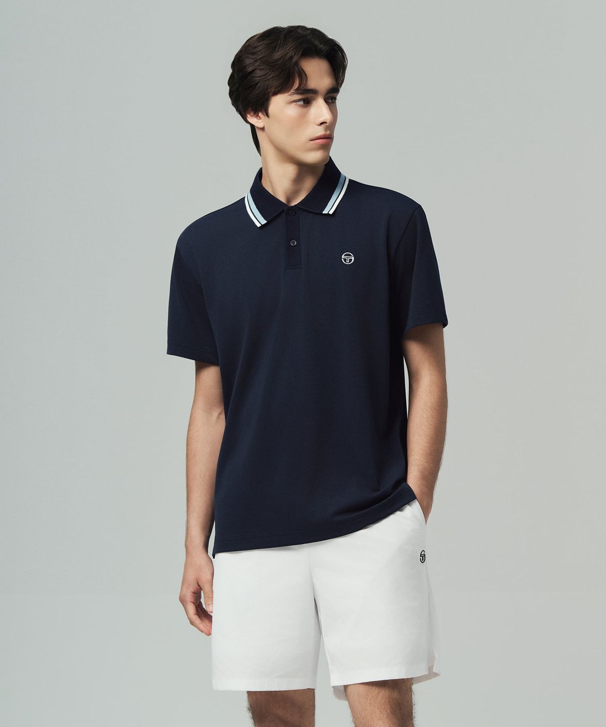 세르지오 타키니(SERGIO TACCHINI) M 카라 포인트 폴로 (Navy)