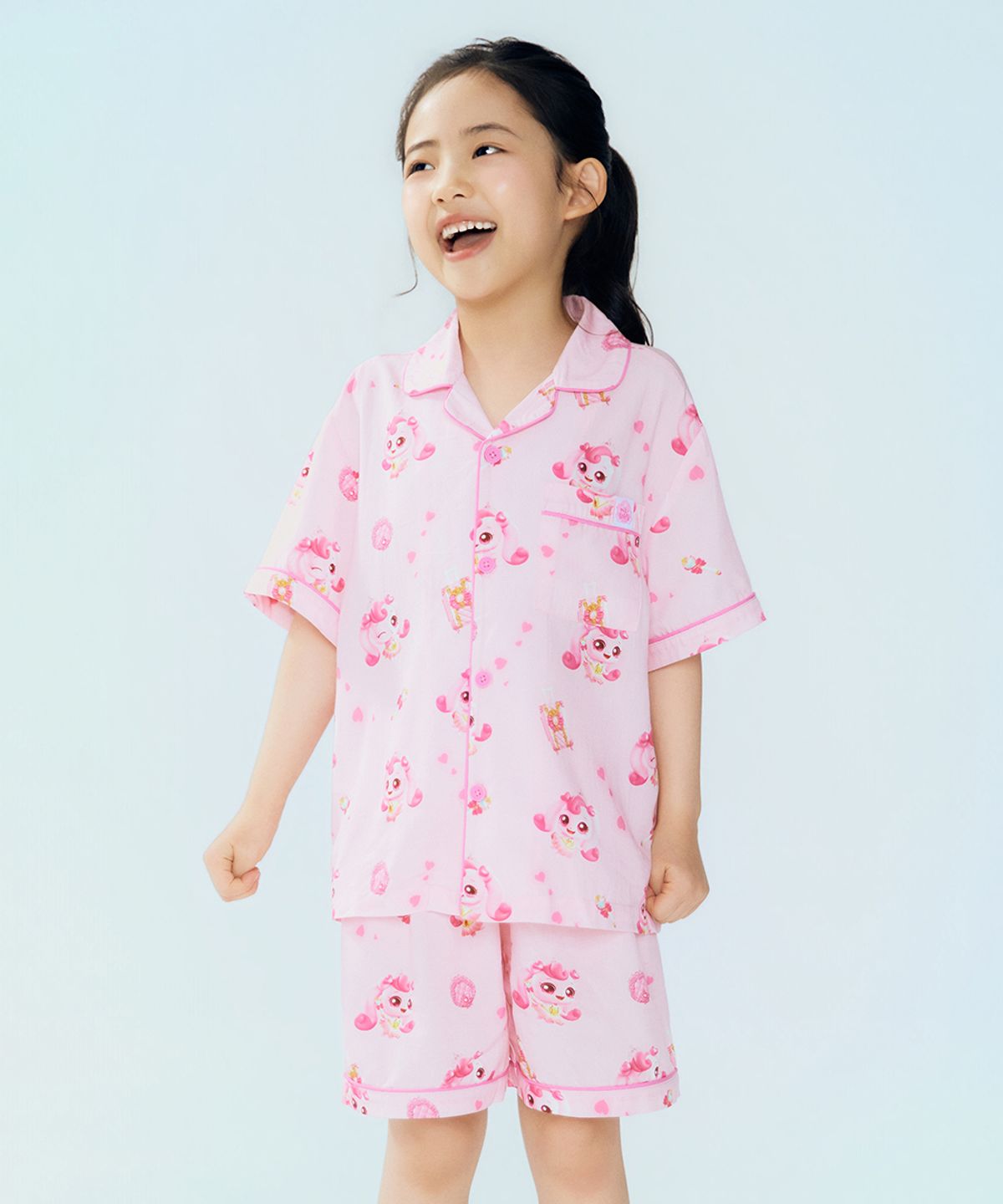 스파오 키즈(SPAO KIDS) [키즈] (캐치티니핑6) 반팔 파자마(PINK)_SPPPG37KU1