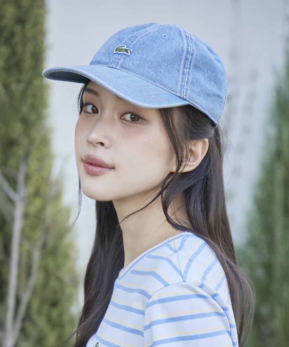 라코스테(LACOSTE) 공용 코튼 트윌 데님 볼캡 RK6362-56G MKU