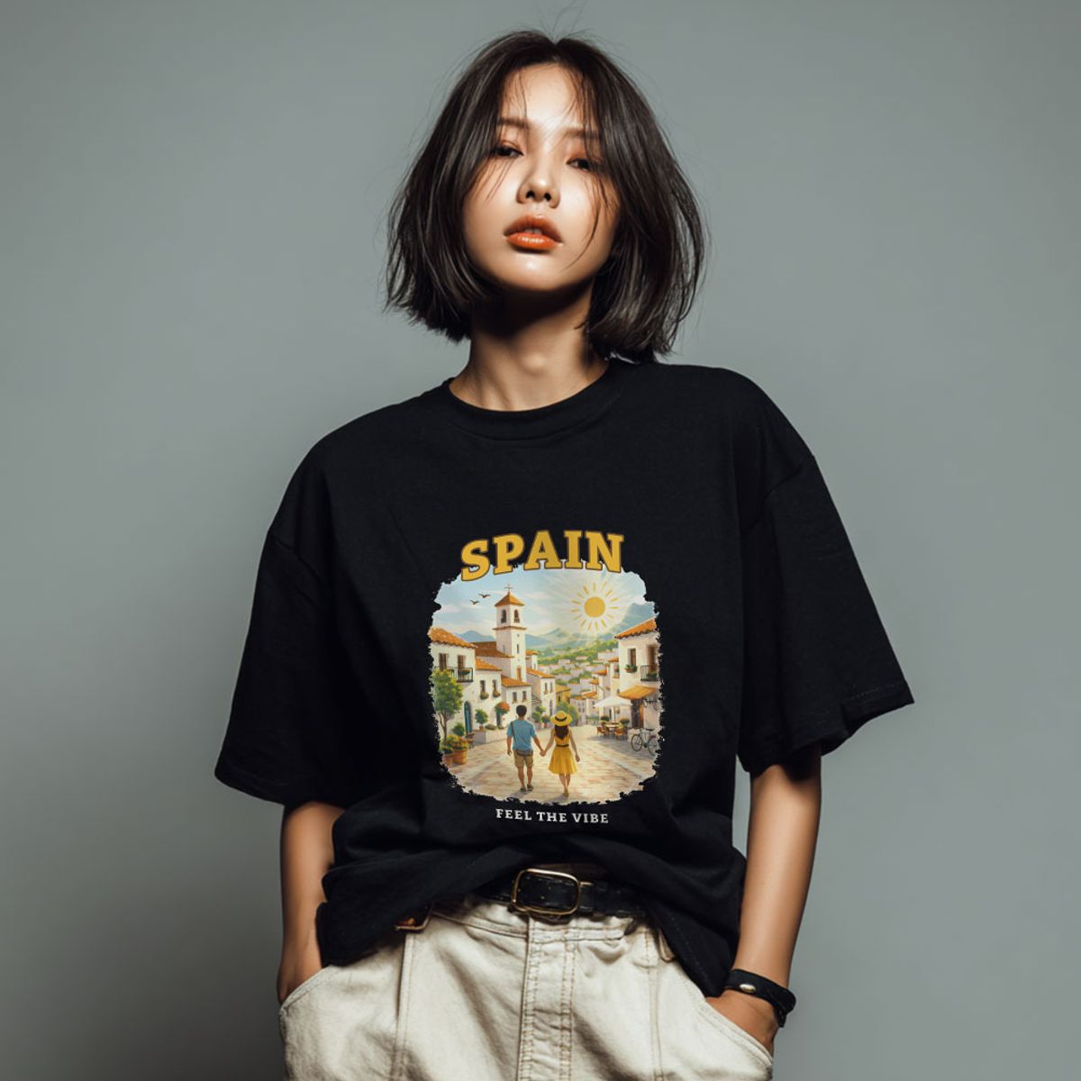 에버루프(EVERLOOP) 스페인여행 반팔티 EL