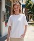 박시 크롭 반팔티셔츠 화이트 MMST7858