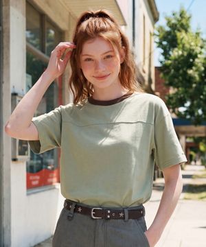 케빈 반팔티셔츠 라이트그린 JIST7851