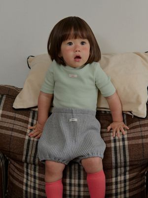 SOFT RIB BLOOMERS_GRAY