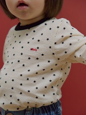 STAR POINT TEE_CREAM