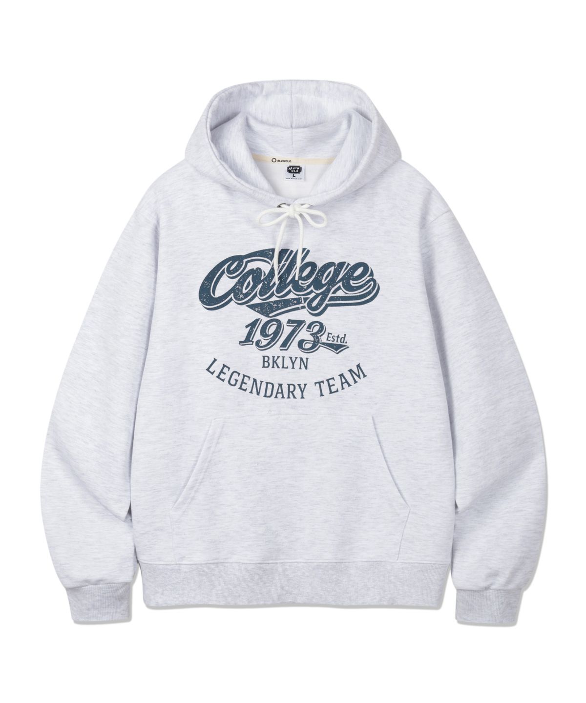 앨빈클로(ALVINCLO) College 후드티셔츠 AVH760 (3COLOR)