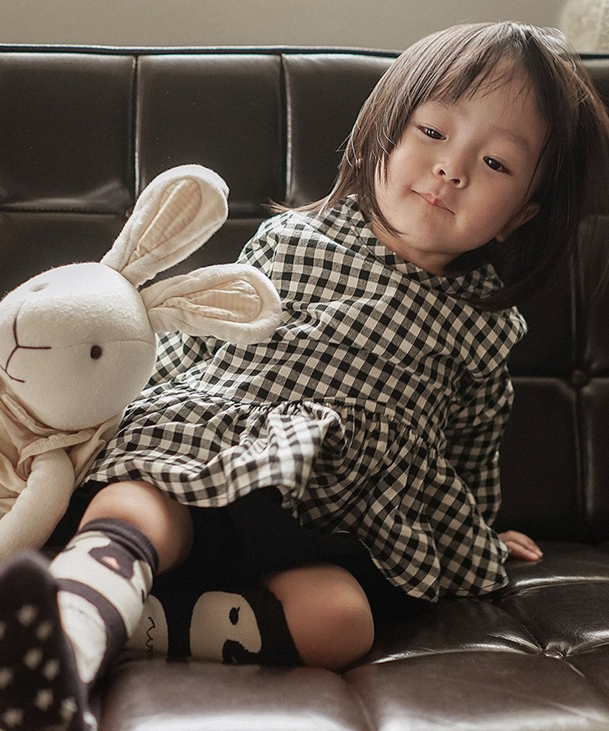 아림클로젯(ARIMCLOSET) 가끔은 인형같이 - 아기 체크 블라우스