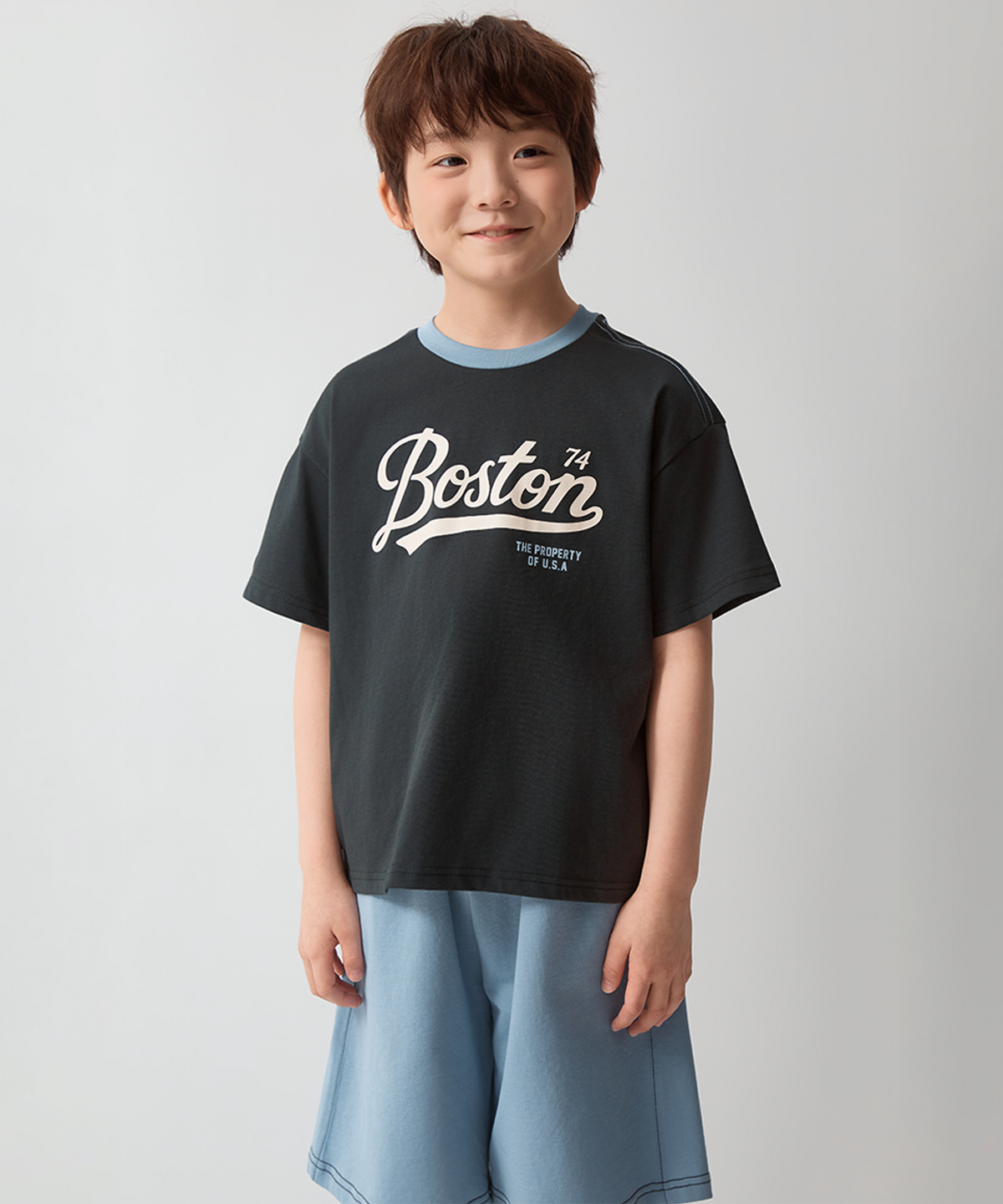 스파오 키즈(SPAO KIDS) [키즈][COOL] 오버핏 그래픽 링거 상하세트_SPSMG25KU2