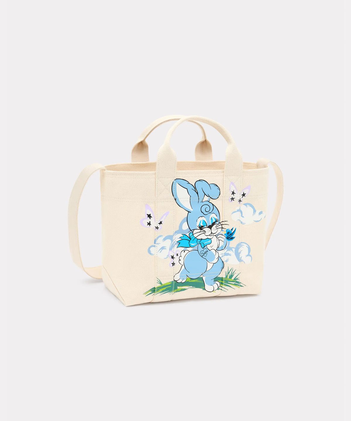 겐조(KENZO) 여성 겐조 카툰 스몰 토트 백 아이보리_K265AIAC03IVF