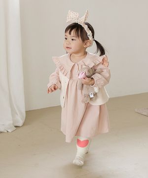 동화속 그녀가 좋아하는 마시멜로우 - 아기 빅카라 원피스