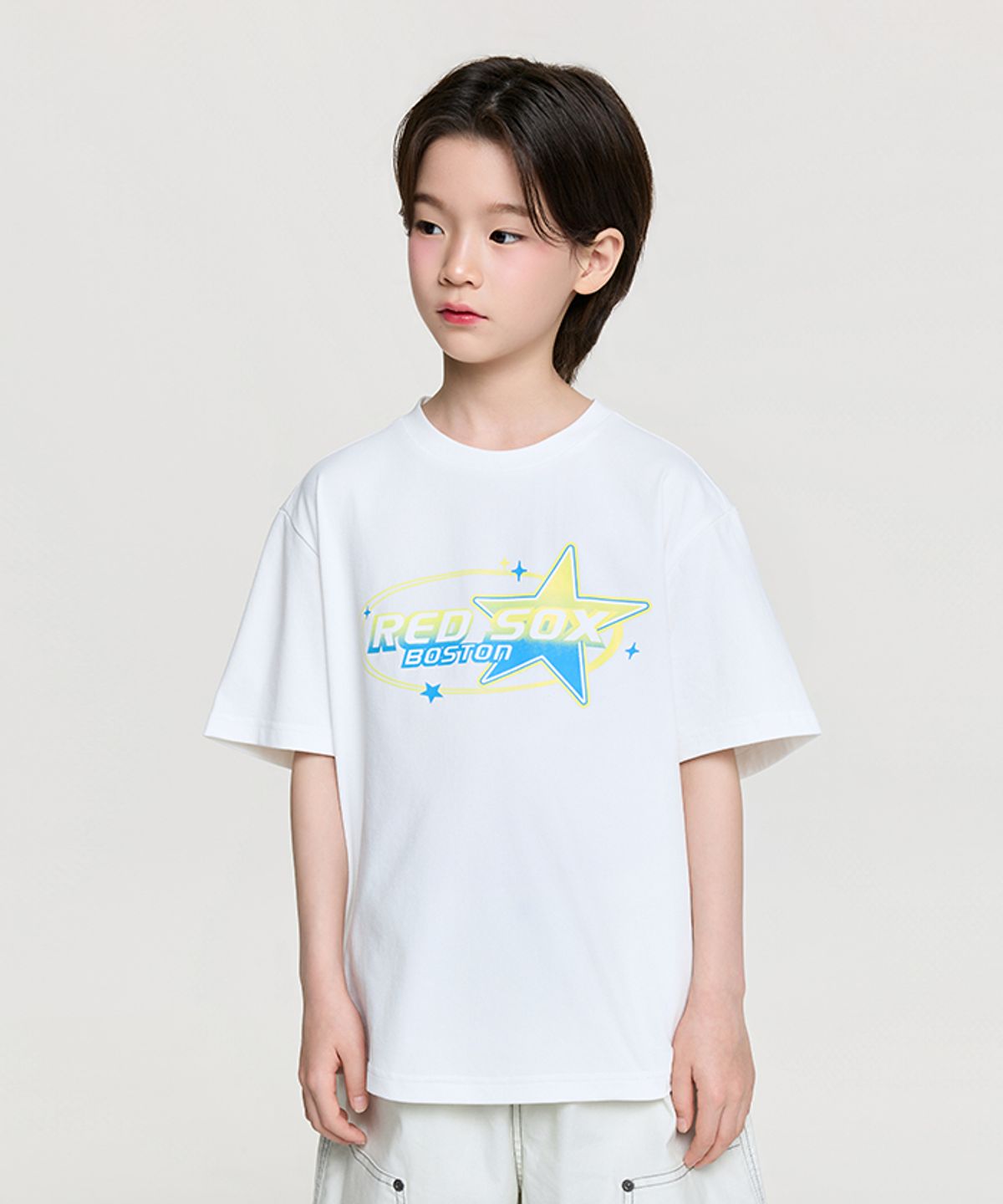 엠엘비 키즈(MLB KIDS) 스트릿 아트웍 티셔츠 BOS (White)
