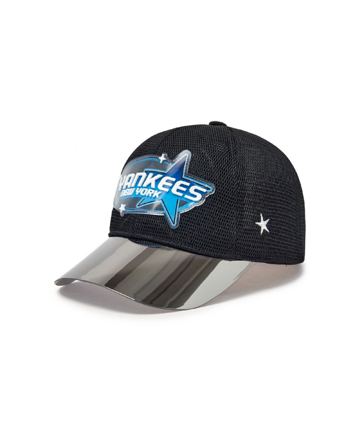 엠엘비 키즈(MLB KIDS) 미러 챙배색 올메쉬 볼캡 NY (Black)