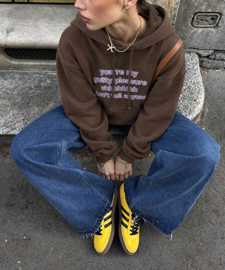 Dont tell anyone Hoodie Brown